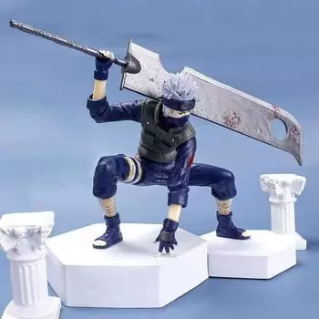 Наруто: Hatake Kakashi Great Sword Компьютерный корпус для установки в гараже на автомобиль/фигурка/модель/украшение/кукла Kakashi - height 15 cm