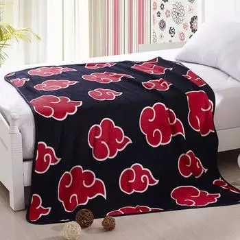 Наруто Сяо красное облако коралловое флисовое одеяло мягкий теплый плюшевый коврик матрас спальное полотенце красный