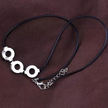 Наруто Учиха Итачи ожерелье кожаная цепочка колье ожерелье личность модные подвески подарок