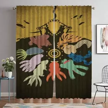 Narutos Curtains for Bedroom Living Room Curtain Blackout Curtains 2 Pieces Shades Partition Halloween Decoration Kitchen Camera W50xH70cmx2pcs-CL