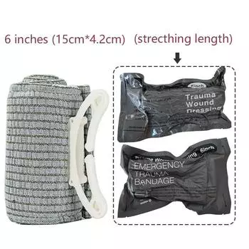 Наружная экстренная повязка, вакуумная компрессионная тактическая гемостатическая повязка, повязка на рану для экстренной помощи