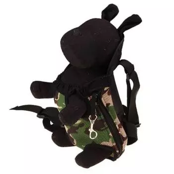 Наружная дорожная сумка-рюкзак для собак с камуфляжным принтом спереди на груди L