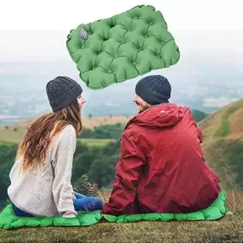 Наружная надувная подушка сиденья из ТПУ, легкая, складная, портативная и портативная. Подушки сиденья зелёный