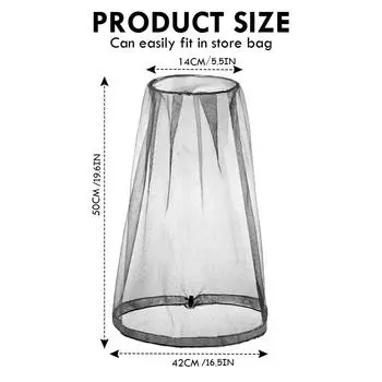 Наружная рыболовная антимоскитная насекомая садовая пчеловодческая шляпа кемпинговая сетка от насекомых защитные шапки для лица рыболовные сети S чёрный