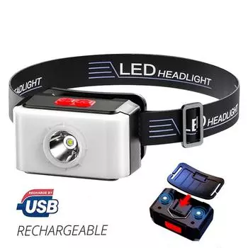 Наружное светодиодное освещение многофункциональный кемпинговый фонарь USB перезаряжаемый Treasure Work Light налобный фонарь для рыбалки мощный налобный фонарь