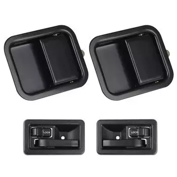 Наружные и внутренние дверные ручки для Jeep Wrangler YJ 1991-1995 годов, для Jeep Wrangler TJ 1997-2006 годов, аксессуары Para Carro 2pcs inner handles