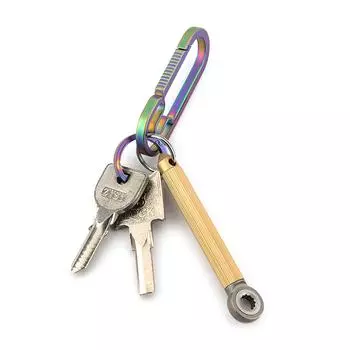 Наружные многофункциональные гаечные ключи Плоская отвертка Шлицевая отвертка Брелки для разбивания окон Латунь Титан 1