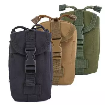 Наружные многофункциональные карманные сумки для хранения можно установить на тактические поясные сумки.