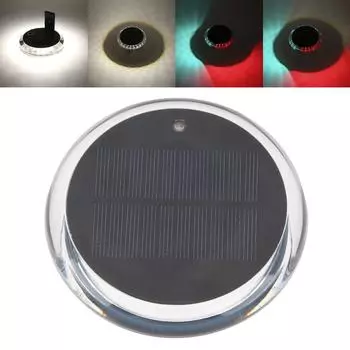 Наружные навигационные огни на солнечных батареях IP67 6 режимов несколько функций с беспроводным пультом дистанционного управления водонепроницаемый лодочный фонарь