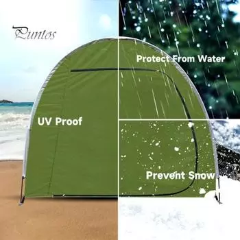 Наружные переносные навесы для хранения велосипедов, водонепроницаемые, устойчивые к ультрафиолетовому излучению, легко собираемые, навесы для велосипедов, гаражи, навесы для мотоциклов армия зеленый