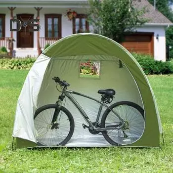 Наружные переносные навесы для хранения велосипедов, водонепроницаемые, устойчивые к ультрафиолетовому излучению, легко собираемые, навесы для велосипедов, гаражи, навесы для мотоциклов армия зеленый