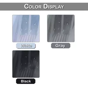 Наружные водонепроницаемые прозрачные шторы с люверсами для помещений, прозрачные шторы вуали для сада, шторы для патио, крыльца, беседки, домика, домашнего декора W132xH183cm&1 Panel светло-серый