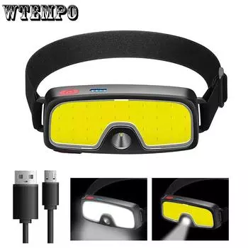 Наружный головной убор Освещение Usb Аккумуляторная Светодиодная домашняя рыбалка Бег Сильный свет Фара Головной убор Ремонт фар Освещение