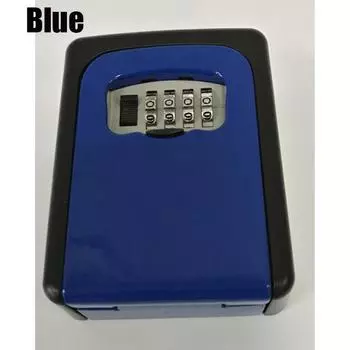 Наружный настенный сейф для ключей с замком и водонепроницаемой крышкой Дом/Автомобиль/Ключи красный