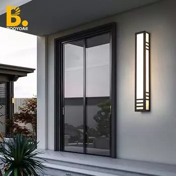 Наружный настенный светильник LED Водонепроницаемый IP54 Внешняя стена Крыльцо Входная дверь Балкон Нержавеющая сталь Сад Терраса Двор Освещение Cold white