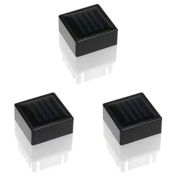 Наружный светодиодный налобный фонарь на солнечной батарее, водонепроницаемый светильник для забора, домашний садовый фонарь