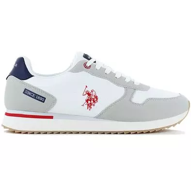 НАС. ПОЛО АССН. ALTENA - Мужские кроссовки белые 001A-WHI ORIGINAL EU 43 US 9.5 белый