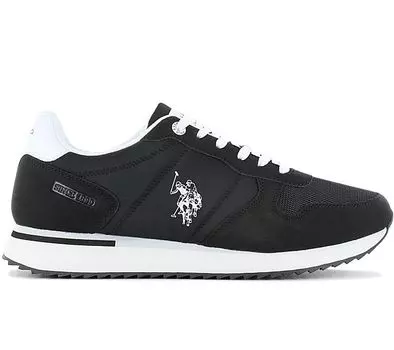 НАС. ПОЛО АССН. ALTENA - Мужские кроссовки черные 001A-BLK ORIGINAL EU 44 US 10 чёрный