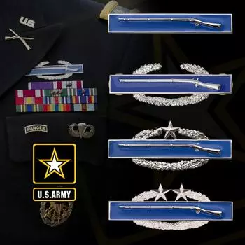 НАС. Значок боевой пехоты, значок навыка, платье, обычная одежда со значком, военный веер, металлический значок, значок на шляпу, наплечный значок