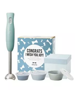 Насадка-блендер BRUNO 3 типа, венчик для взбивания, упаковка для праздников, керамический контейнер для хранения, миксер для детского питания, тонкий компактный ручной миксер, ручной блендер, удобный