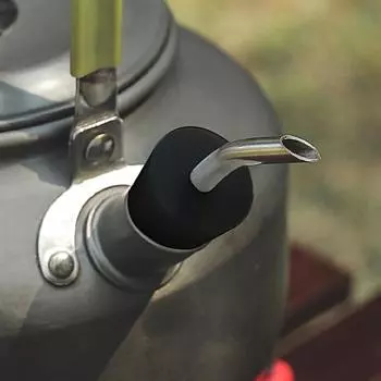 Насадка для чайника, пищевая, кислотостойкая, устойчивая к высоким температурам, ручной капельный фильтр, носик, снаряжение для кемпинга, чайник из нержавеющей стали, водопроводная труба C