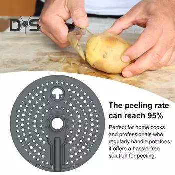 Насадка для чистки картофеля для Thermomix TM6 TM5 TM31 Терка для овощей Прочные аксессуары для моркови и овощей Кухонный инструмент для чистки овощей чёрный