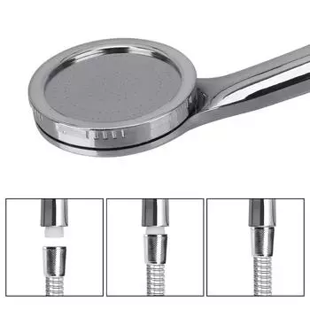 Насадка для душа под давлением, водосберегающая насадка для душа, хромированная насадка для душа с высоким давлением, аксессуары для ванной комнаты 1 шт.
