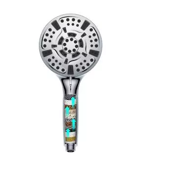 Насадка для душа с фильтром, 15-ступенчатый фильтр для ручной насадки для душа для жесткой воды, 10 режимов насадки для душа высокого давления, удаляет хлор и вредные вещества only Shower Head