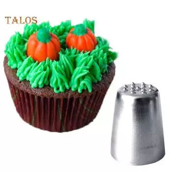 Насадка для глазури TK Hair, инструмент для украшения кексов и выпечки Silver серебряный