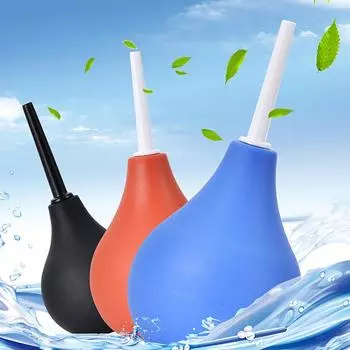 Насадка для клизмы, шприц, клизма, анальная вагина, очиститель для душа, клизма, очистка анального отверстия 13.5*6cm чёрный