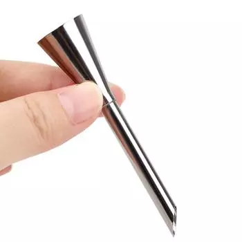 Насадка для кондитерского кондитерского изделия с глазурью, 1 шт., насадка для выпечки, нержавеющая сталь, для инъекций кексов, русский шприц, инструмент для украшения кондитерских изделий Silvery