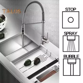 Насадка для кухонного крана, регулируемая распылительная многофункциональная современная распылительная головка для воды, универсальный адаптер, кухонные принадлежности серебряный