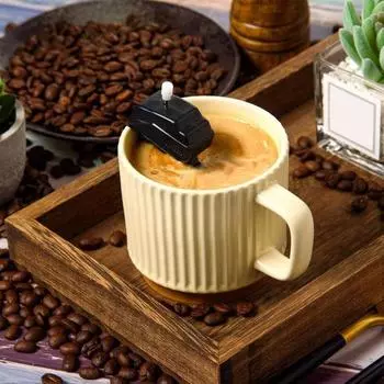 Насадка для мешалки для кофе на лодочный мотор, миксер для кофе с зажимом из нержавеющей стали, винт проникает глубоко для тщательного смешивания, подарок для любителей кофе 1pc