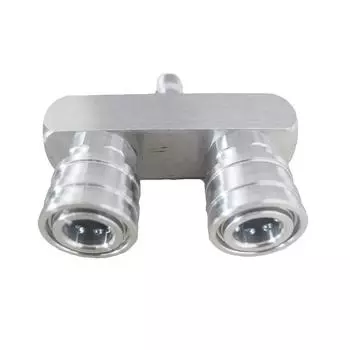 Насадка для мойки под давлением 5000 фунтов на кв. дюйм, насадка для мойки под давлением 2 в 1 с 5 распылительными насадками, 14 дюймов серебряный