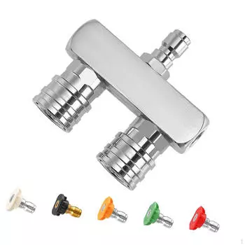 Насадка для мойки высокого давления 2 в 1, практичная струйная насадка для канализации из нержавеющей стали диаметром 78 мм