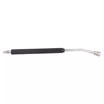 Насадка для мойки высокого давления для автомобиля, удлинитель для мойки из нержавеющей стали, изогнутый удлинитель для водяного пистолета для мойки высокого давления 41cm чёрный