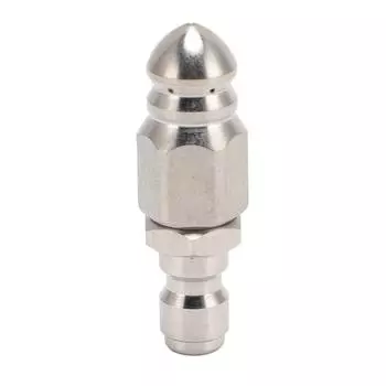 Насадка для мойки высокого давления, профессиональная, из нержавеющей стали, 5000 фунтов на кв. дюйм, для канализации с