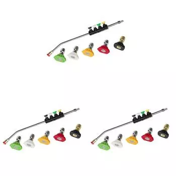 Насадка для мойки высокого давления с 5 форсунками, быстроразъемное соединение 1/4 дюйма(38см)