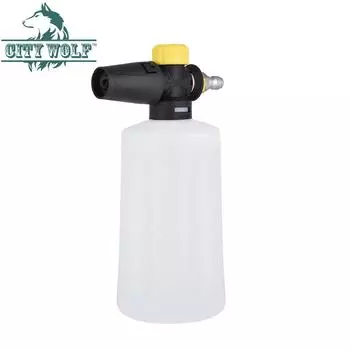 насадка для мойки высокого давления в форме веера, насадка для пены для снега, для всех видов автомоек, аксессуар для чистки автомобиля, бутылка с пеной для палубы