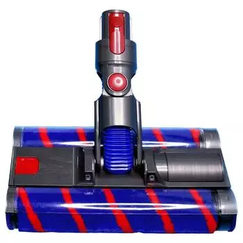 Насадка для мягкой роликовой щетки, щетка для ворса с двойным валиком, насадка для щетки для серий Dyson V7, V8, V10, V11, SV11, SV10, SV12, SV14, SV13 синий