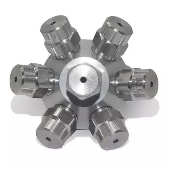 Насадка для очистки промышленных резервуаров из нержавеющей стали, многоголовочная распылительная линейная насадка, моющая насадка, головка для очистки бутылок