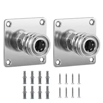 Насадка для пенной пушки, держатель для водяного пистолета, настенное крепление для мойки высокого давления, стойка для хранения принадлежностей, быстроразъемное соединение из нержавеющей стали 1/4 дюйма