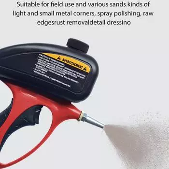 Насадка для пескоструйной машины с эргономичной ручкой, портативный размер, 150 фунтов на кв. дюйм, абразив для струйной обработки, краска