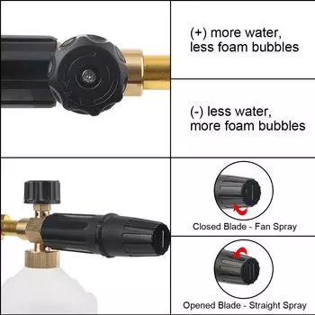 Насадка для пистолета для мойки автомобиля Karcher K AR Makita Daewoo 1 л, регулируемый генератор пены для снега, пенная насадка, распылитель шампуня высокого давления