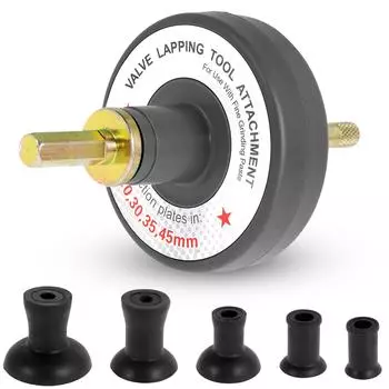 Насадка для притирки клапанов с 5 присосками 1000 об/мин - 1250 об/мин Универсальный автомобильный инструмент для притирки клапанов небольших двигателей серый