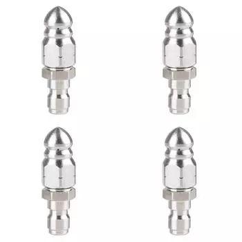 Насадка для промывки канализации, 5000 фунтов на квадратный дюйм, чистящая насадка из нержавеющей стали для уборки дома