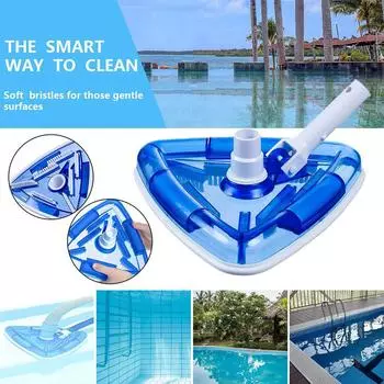 Насадка для пылесоса для бассейна Прозрачные треугольные виниловые пылесосы для бассейна One Size