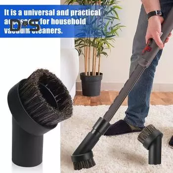 Насадка для пылесоса с мягкой щетиной, эффективное удаление пыли, универсальная чистящая щетка, сменные детали чёрный