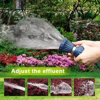 Насадка для распыления воды с длительным сроком службы. Легко устанавливается. Практичный ручной шланг для полива садовых растений.