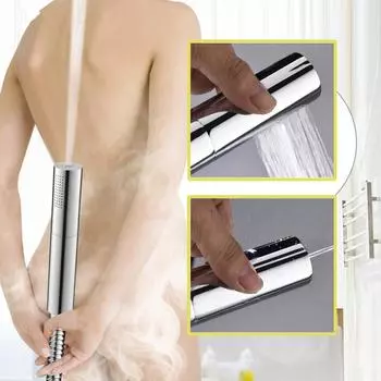 Насадка для ручного душа, латунный пистолет-распылитель под давлением, дождевой импульс, круглая съемная насадка для душа без сверления